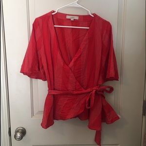 Wrap top (worn twice)